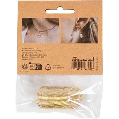 Creativ company http: www.cchobby.nl sieradendraad-dikte-1-mm-verguld-2-50-m-1-doos
