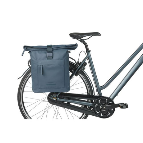 Basil b.v. dubbele fietstas basil brooklyn mik 41l 14 x 30 x 37 cm - blauw