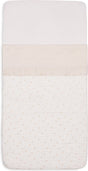 Jollein baby laken ledikant - 120x150cm - ruffle - natural