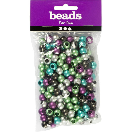 Creativ company cc pony kralen metallic 10 mm multi 145 stuks