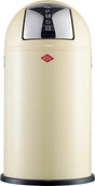 Wesco pushboy prullenbak | 50 liter | metaal - amandel | vuilnisbak - made in germany