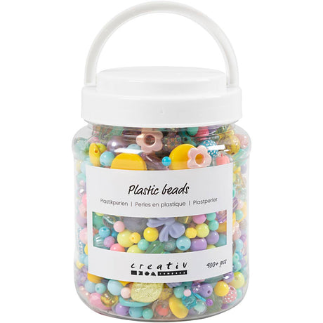 Creativ company https: www.cchobby.nl plastic-kralen-d-5-35-mm-gatgrootte-1-8-mm-ca-900-stuk-diverse-kleuren-700-ml-1-doosje