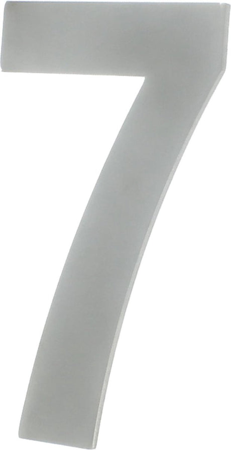 Starx huisnummer 7 - rvs (roestvrijstaal) - hoogte 130 mm - breedte ± 80 mm - dikte 3 mm - kleur zilverkleurig - geschikt voor buitengebruik - inclusief montagemateriaal - 2 jaar garantie