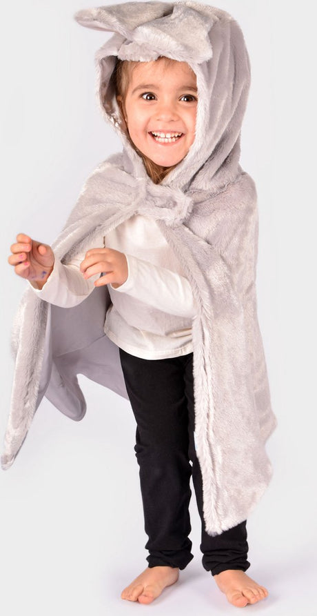Den goda fen verkleedcape konijn fluffy deluxe 98-128 cm 3-8 jaar. m