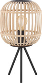 Eglo bordesley tafellamp - e27 - 40 cm - zwart hout