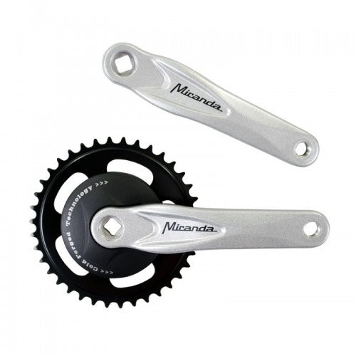 Miranda Miranda 1 Crank set with Disc 95mm 33 Tands Crank Silver and Black