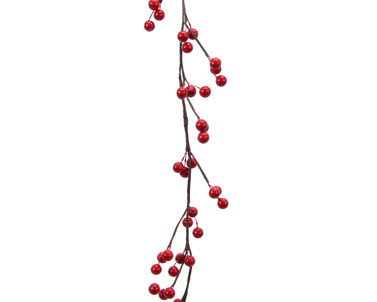 Decoris guirlande bessen rood l130cm