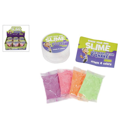 Professor slime shake and make 4x slijm maken