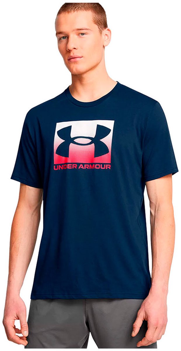 Under armour ua m boxed sports updated ss-blu heren sportshirt - academy - rood s