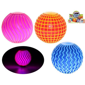Stuiterbal disco met licht 6cm