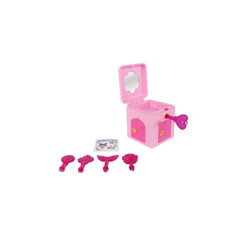 Verrassingsdoosje roze 5 sleutels