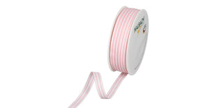 Rol strip linten 10mm 35mtr pale pink white