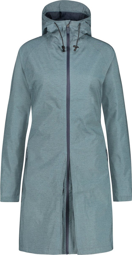 Agu seq regenjas dames waterdicht - staal blauw - waterkolom 5.000 mm - om te ritsen tot poncho - ventilatiepaneel op de rug m