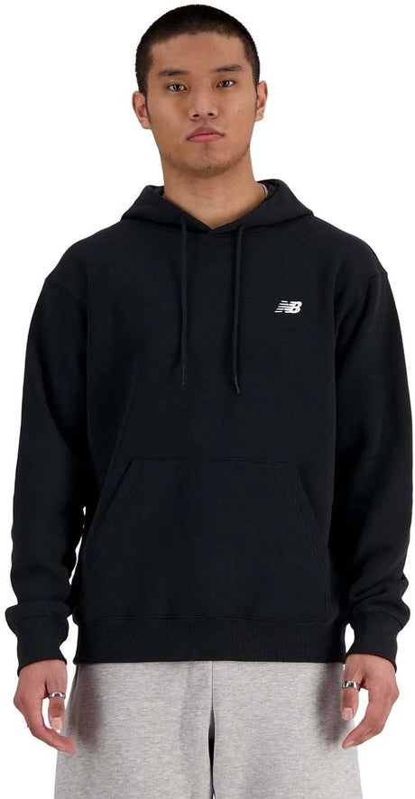 New balance sport essentials fleece hoodie heren trui - black