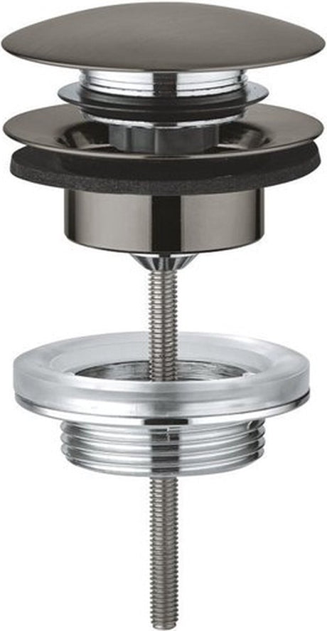 Grohe afvoergarnituur push open brushed hard graphite