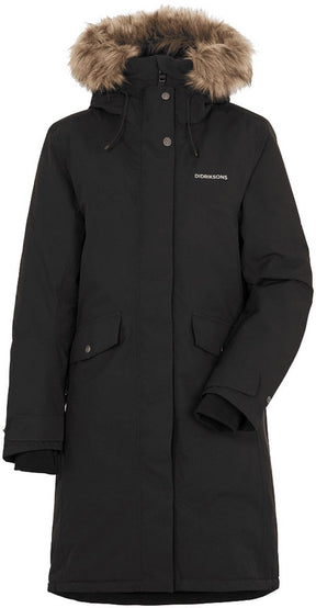 Didriksons erica wns parka 3 dames outdoorjas - black 44