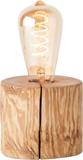 Brilliant trabo - tafellamp - hoogte 10 cm - ø 10 cm - e27 max 1x25w - hout
