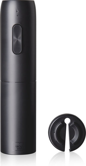 Vacuvin vacu vin elektrische wijnopener – oplaadbare kurkentrekker – inclusief foliesnijder en usb-c kabel – zwart