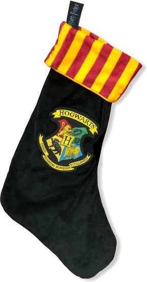 Harry potter hogwarts fleece christmas stocking woven badge 47x30cm