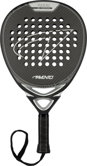 Avento padelracket - vencedor - 3k carbon - teardrop - zwart zilver