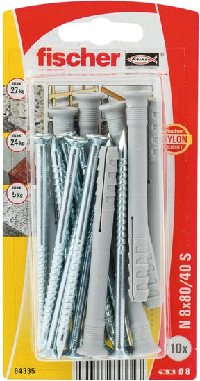 Fischer dhz n8x80 40zk nagelpluggen met(10x) 52252