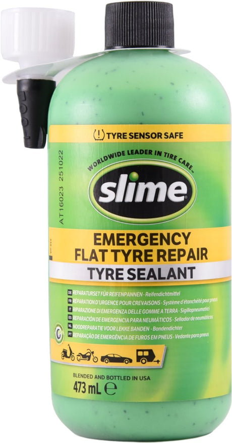 Slime navulfles bandendichter 473ml – voor smart repair set – dicht lekken tot 6 mm – voor auto meer