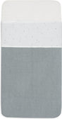 Jollein - baby laken ledikant - 120x150cm - ledikant, babybed - katoen - twinkling sea green