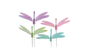 Libel iriserend 23cm 60cm steker 4 assortie