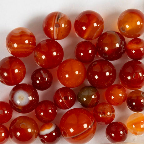 Creativ company https: www.cchobby.nl kralen-van-agaat-d-6-8-10-mm-gatgrootte-0-9-1-mm-burnt-orange-rood-28-stuk-1-doos