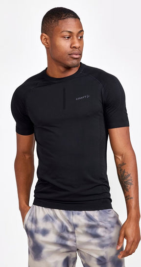 Craft adv cool intensity ss tee m heren thermoshirt - zwart l
