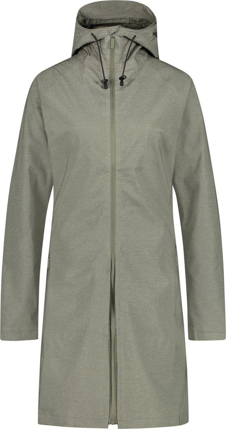 Agu seq regenjas dames waterdicht - olijf groen - waterkolom 5.000 mm - om te ritsen tot poncho - ventilatiepaneel op de rug l