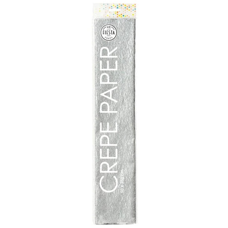 Globos crepepapier zilver, 50x250cm