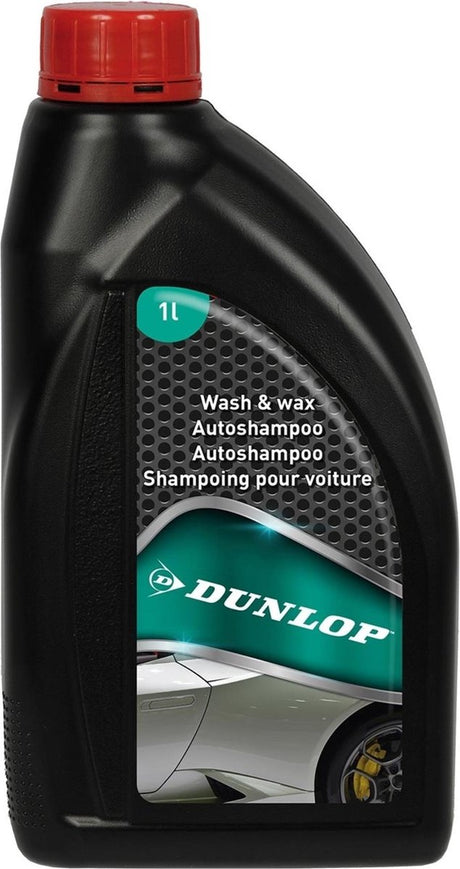 Dunlop autoshampoo - schuimend - verwijdert vet insecten - 1 liter - zwart
