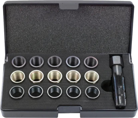 Ks tools draadtappen set end thread rep. set m1 14x1.25mm 16 pcs.