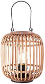 Brilliant woodrow - tafellamp - e27 max 1x40w - zwart rotan