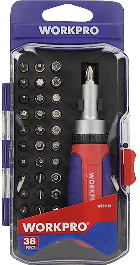 Workpro universeel ratelbitset ratelschroevendraaier