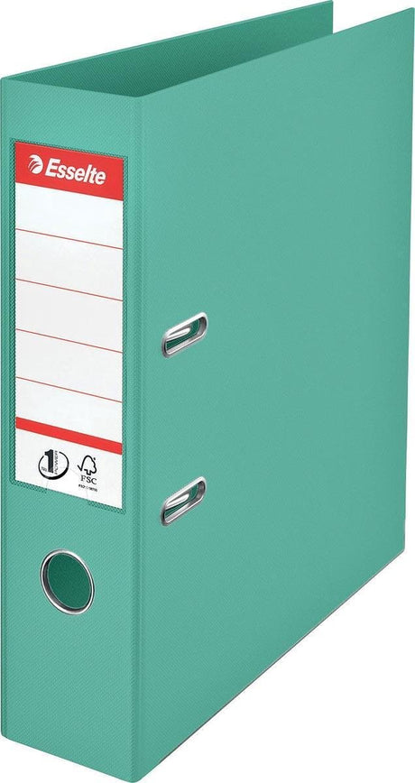 Esselte no.1 colour'breeze kunststof a4 ordner voor 500 vellen - rugbreedte van 75mm - groen