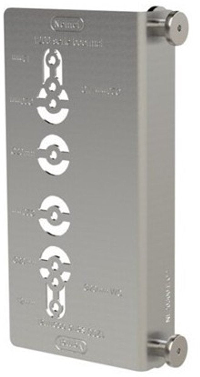Nemef universele boormal tbv slot 1200 serie (voor kruk, cilinder, wc gat)