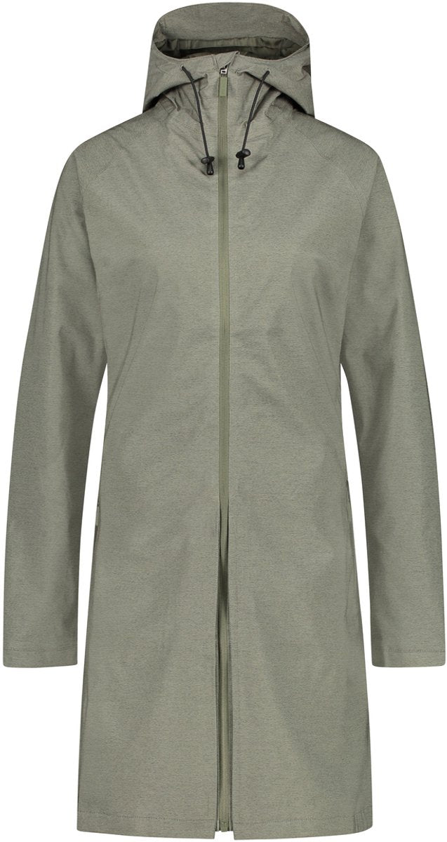 Agu seq regenjas dames – 2-in-1 jas poncho – waterdicht winddicht – getailleerde pasvorm – groen - xl