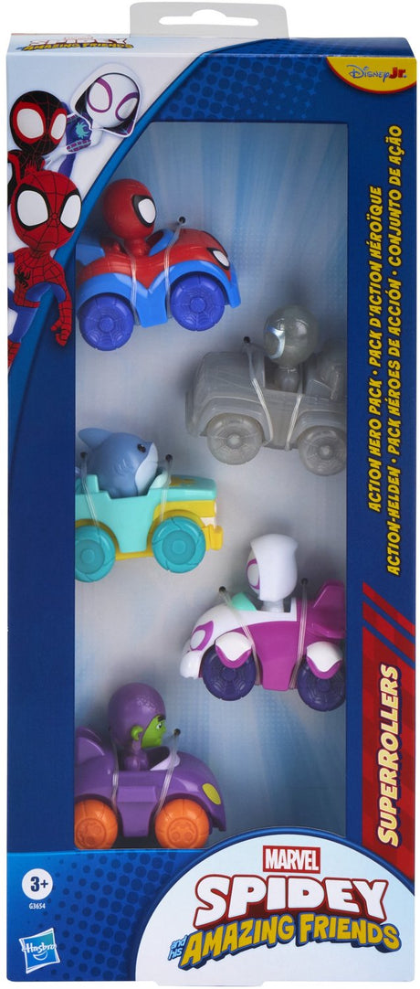 Hasbro marvel spidey en zijn geweldige vriendjes superrollers-actieheldenpack