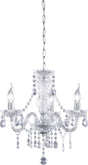 Rl live your light reality lüster kroonluchter - chroom - excl. 3x e14 - behang transparant - d: 46 cm
