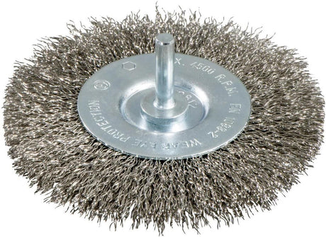 Metabo ronde staaldraadborstel round brush with 6mm shaf d=100mm steel