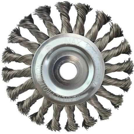 Ks tools ronde staaldraadborstel round brush w.bore 22,2 ks-tools 125x14mm steel
