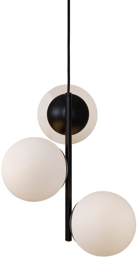 Nordlux lilly-hanglamp-e14-opaal glas zwart
