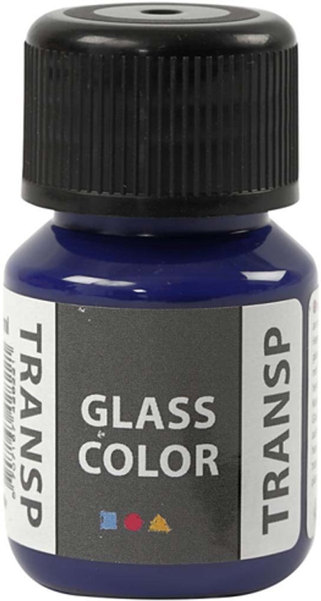 Creativ company creotime glas- porseleinverf glass color 30 ml blauw