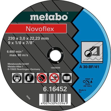 Metabo accessoires metabo doorslijpschijf novoflex cutting discs 180x3.0x22. metabo