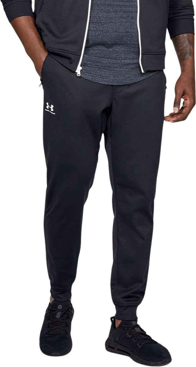 Under armour sportstyle tricot jogger heren sportbroek - zwart