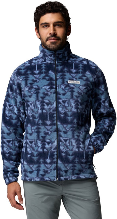 Columbia steens mountain� printed jacket heren outdoorvest - collegiate navy sketchup s