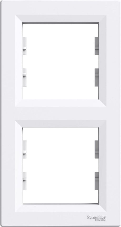 Schneider electric asfora verticaal afdekraam-2v - wit