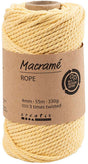 Creativ company macramé koord 4 mm 55 m lichtgeel